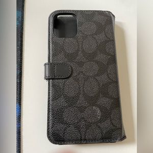 Black and Grey Coach wallet phone case